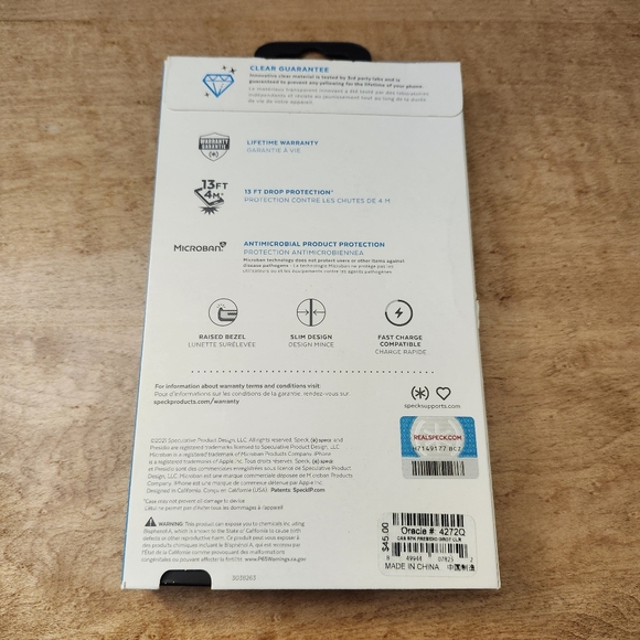 Speck Presidio Perfect-Clear Case for iPhone 13 Pro Max / 12 Pro Max (6.7") - Picture 2 of 6